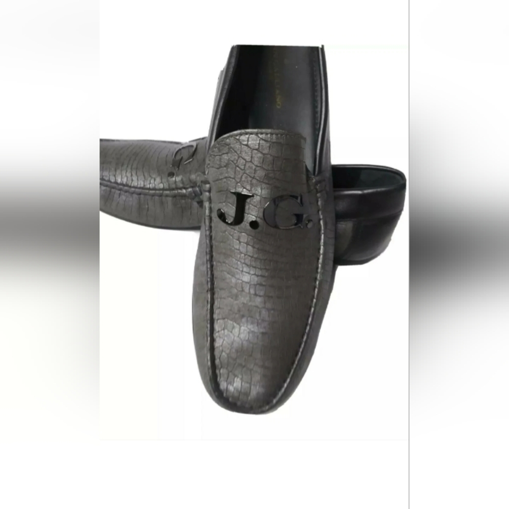 John Galliano Paris Loafer Shoes Crocodile Embossed Men Sz 11 EU 44 Retail $475